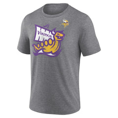 Minnesota Vikings Hot Route Tri-Blend T-Shirt Heather Gray - NFL