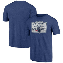 New England Patriots Hot Route Tri-Blend T-Shirt Navy - NFL
