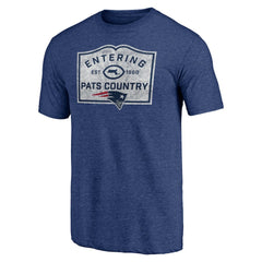 New England Patriots Hot Route Tri-Blend T-Shirt Navy - NFL