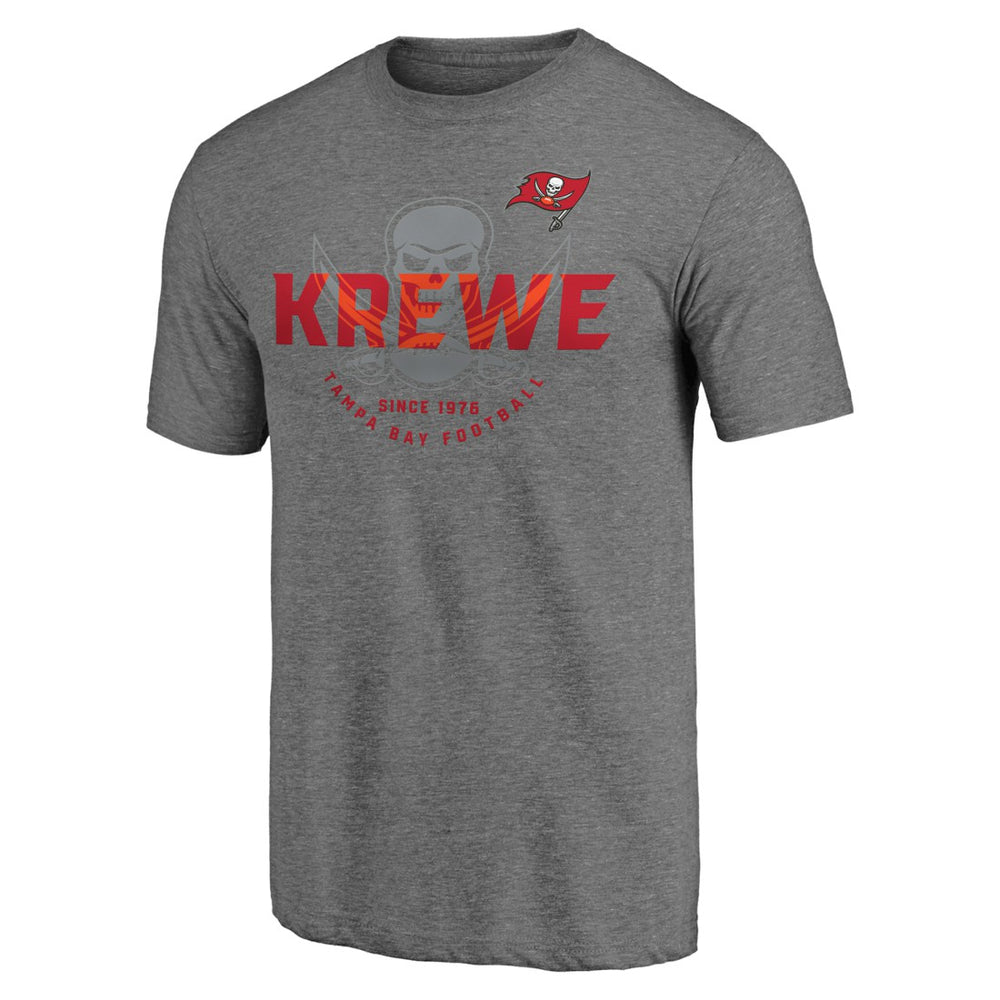 Tampa Bay Buccaneers Hot Route Tri-Blend T-Shirt Heather Gray - NFL