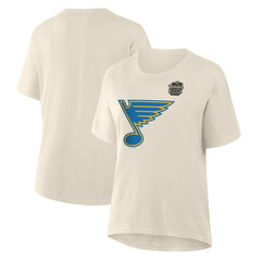 St. Louis Blues - Fanatics Women's 2025 Winter Classic Primary Logo T-Shirt Cream
