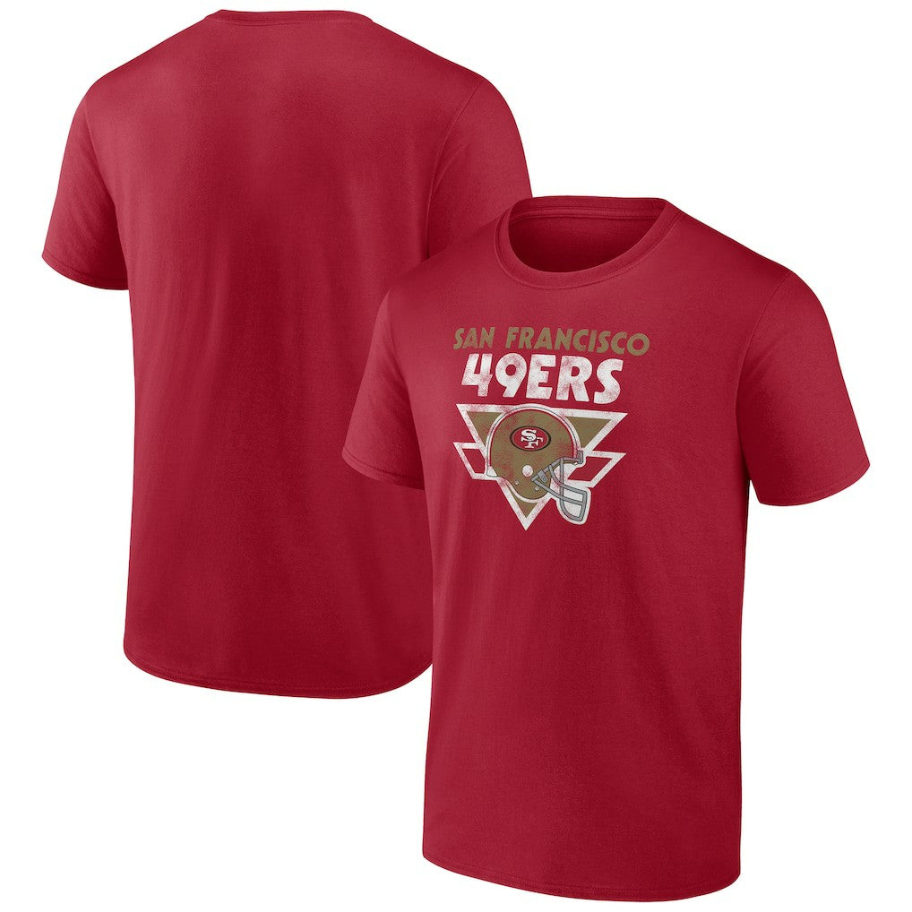 San Francisco 49ers Retro Helmet T-Shirt Scarlet - NFL