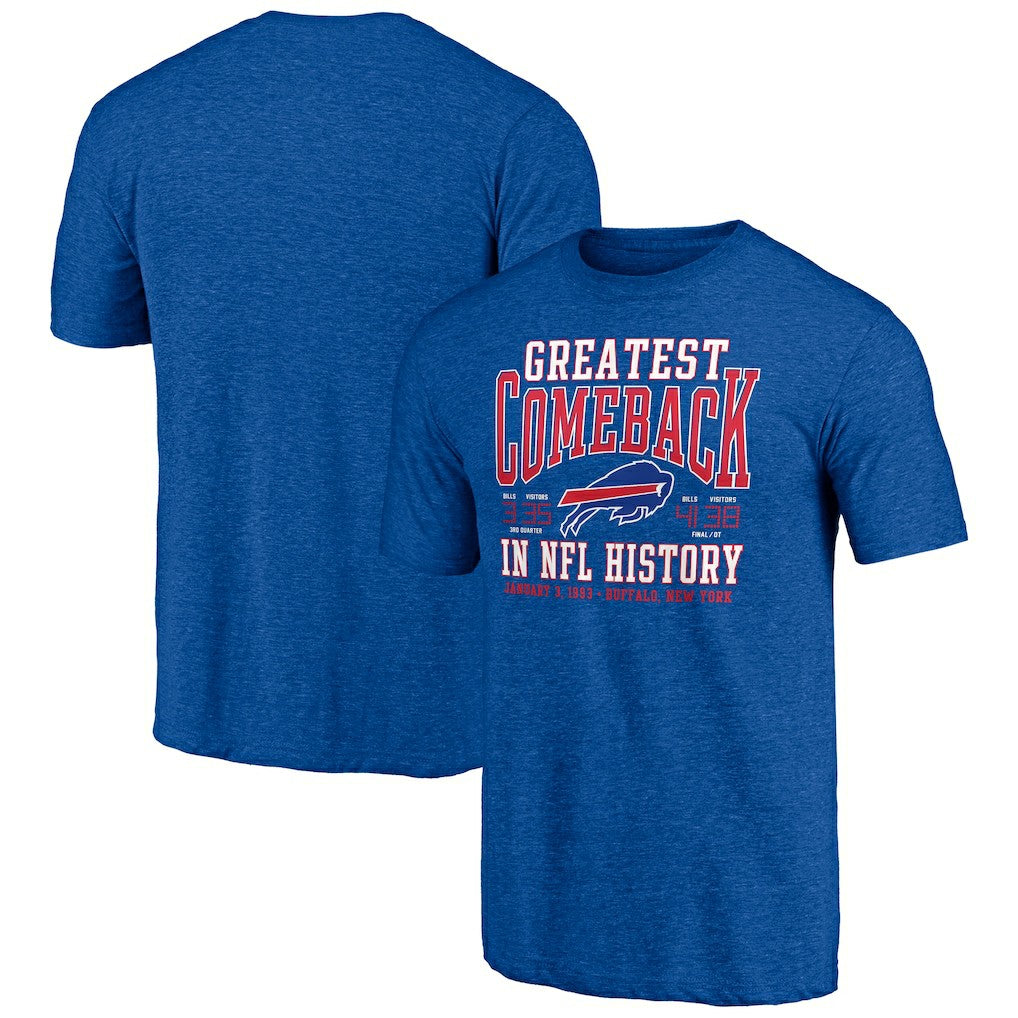 Buffalo Bills Vintage Tri-Blend T-Shirt Royal - NFL