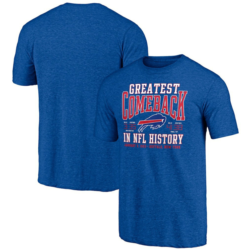 Buffalo Bills Vintage Tri-Blend T-Shirt Royal - NFL