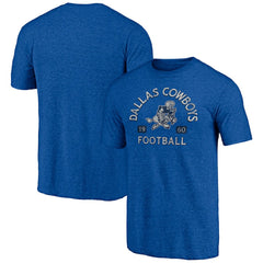 Dallas Cowboys Vintage Tri-Blend T-Shirt Royal - NFL