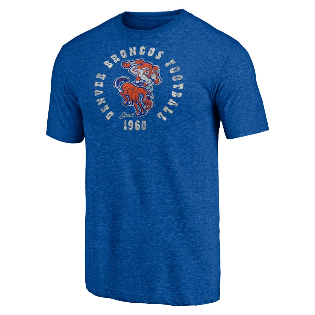 Denver Broncos Vintage Tri-Blend T-Shirt Royal - NFL