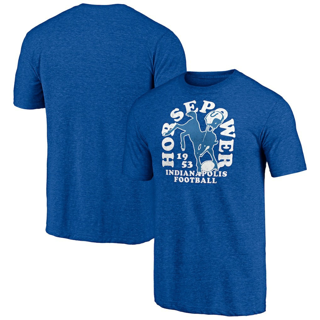 Indianapolis Colts Vintage Tri-Blend T-Shirt Royal - NFL