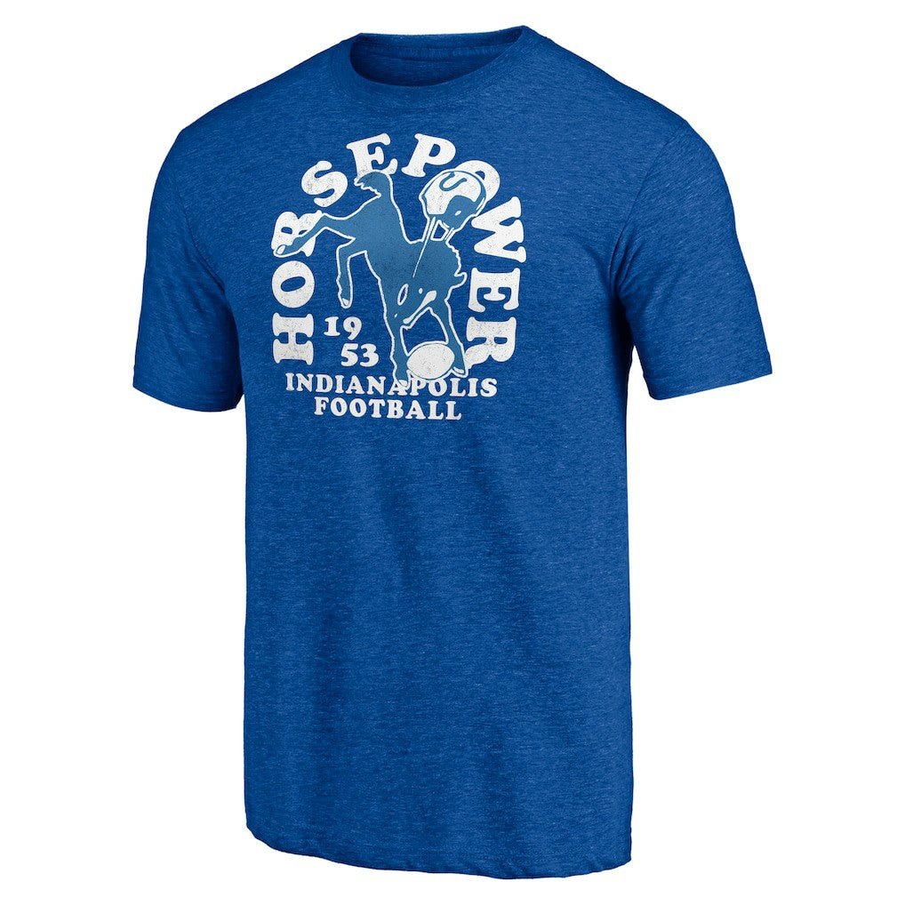 Indianapolis Colts Vintage Tri-Blend T-Shirt Royal - NFL