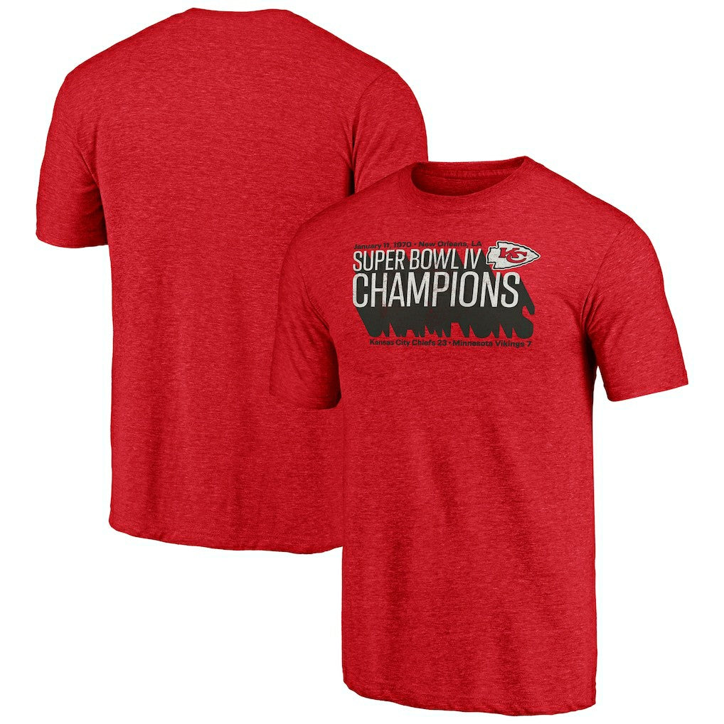 Kansas City Chiefs Vintage Tri-Blend T-Shirt Red - NFL