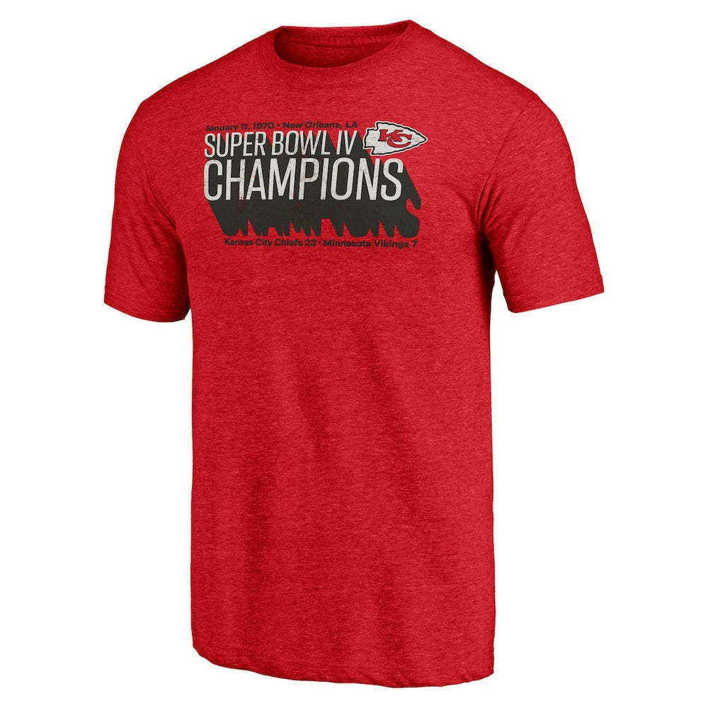 Kansas City Chiefs Vintage Tri-Blend T-Shirt Red - NFL