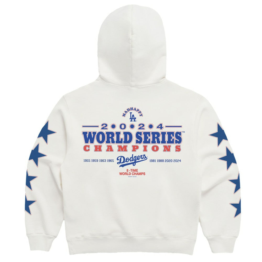 Los Angeles Dodgers Madhappy 2024 World Series Champions Star Pullover Hoodie Sale