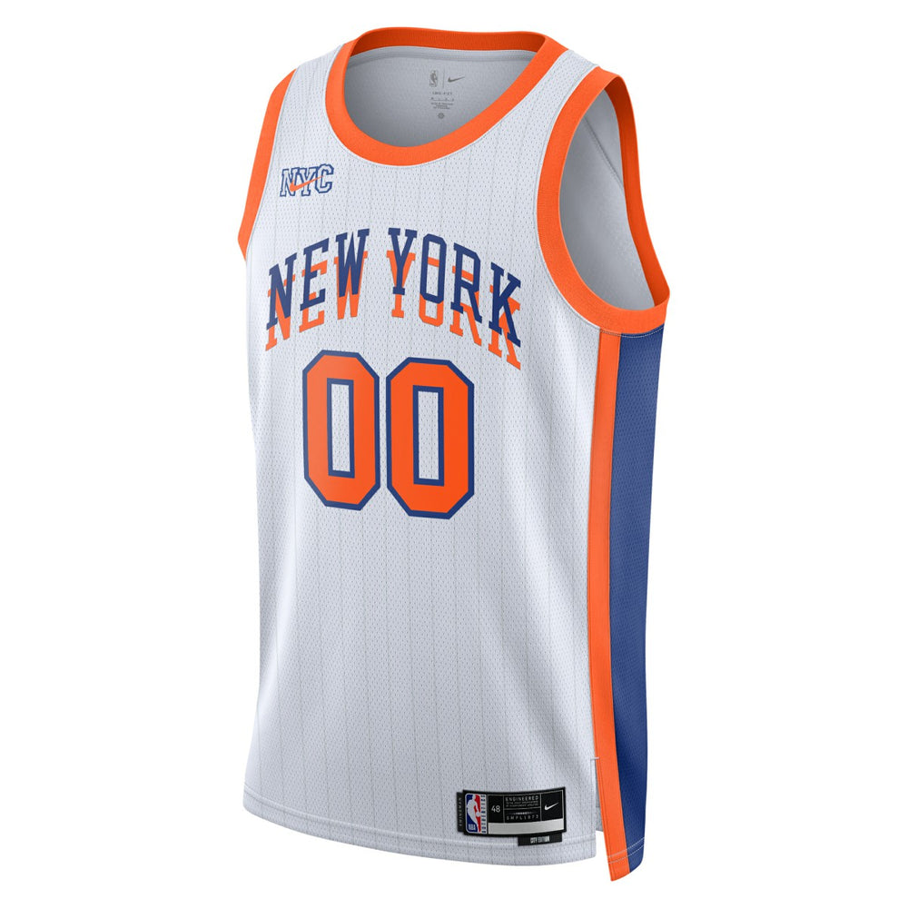 Nike - New York Knicks Unisex 2024/25 Custom Swingman Jersey - City Edition - White
