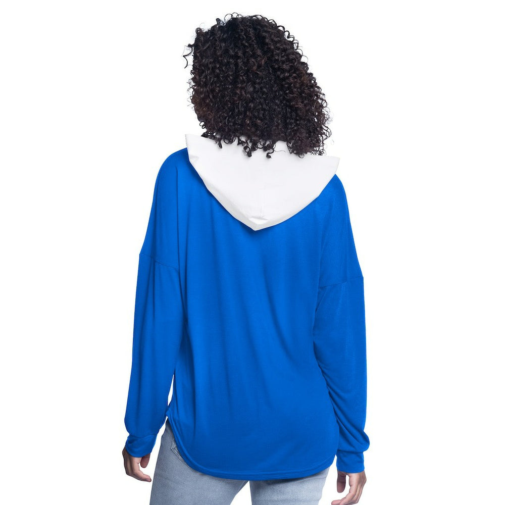 NBA - Orlando Magic G-III 4Her by Carl Banks Women's Bench Player Oversized Long Sleeve Hooded Top - Blue