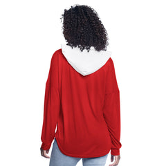 NBA - Toronto Raptors G-III 4Her by Carl Banks Women's Bench Player Oversized Long Sleeve Hooded Top - Red