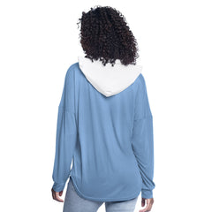 NBA - Memphis Grizzlies G-III 4Her by Carl Banks Women's Bench Player Oversized Long Sleeve Hooded Top - Light Blue