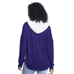 NBA - Los Angeles Lakers G-III 4Her by Carl Banks Women's Bench Player Oversized Long Sleeve Hooded Top - Purple