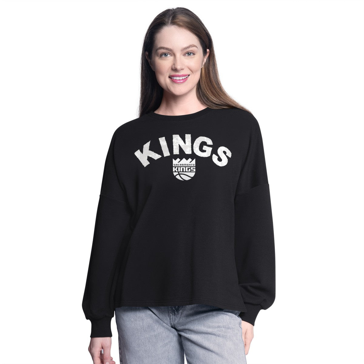NBA - Sacramento Kings G-III 4Her by Carl Banks Women's Athletic Pullover Sweatshirt - Black