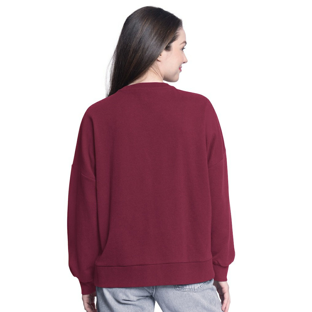 NBA - Cleveland Cavaliers G-III 4Her by Carl Banks Women's Athletic Pullover Sweatshirt - Wine