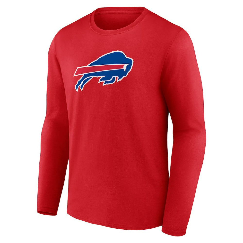 Buffalo Bills Primary Logo Long Sleeve T-Shirt Red - NFL