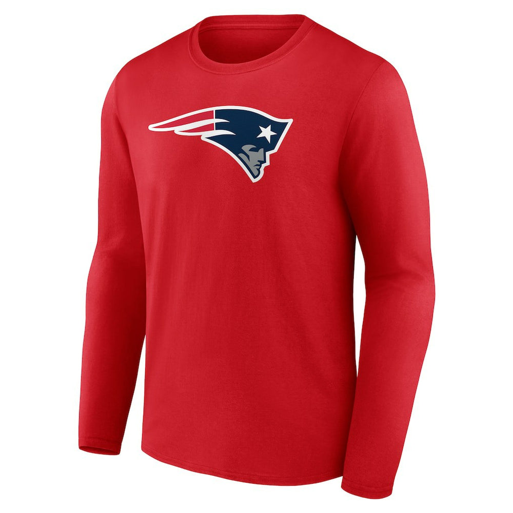 New England Patriots Primary Logo Long Sleeve T-Shirt Red - NFL