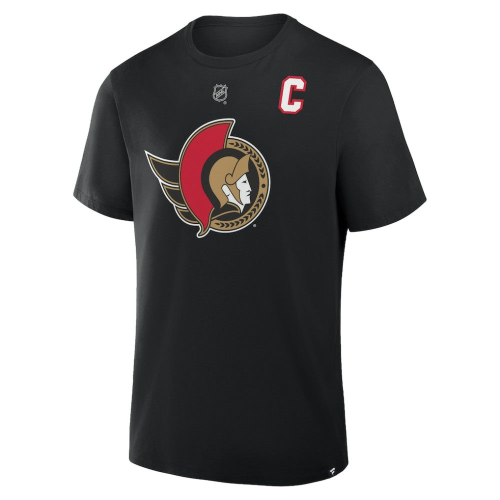 Brady Tkachuk Ottawa Senators - Fanatics Authentic Stack Name & Number T-Shirt Black