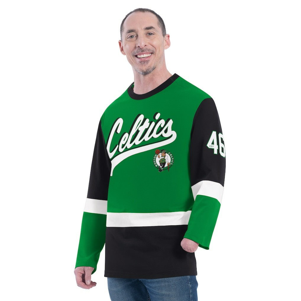 NBA - Boston Celtics G-III Sports by Carl Banks Adaptive Rugby Long Sleeve Top - Green