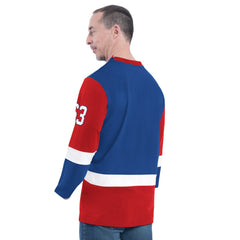 NBA - Philadelphia 76ers G-III Sports by Carl Banks Adaptive Rugby Long Sleeve Top - Royal