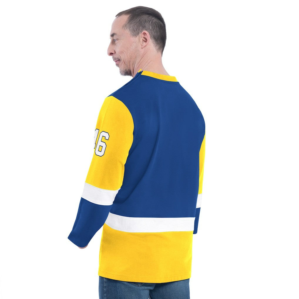 NBA - Golden State Warriors G-III Sports by Carl Banks Adaptive Rugby Long Sleeve Top - Royal