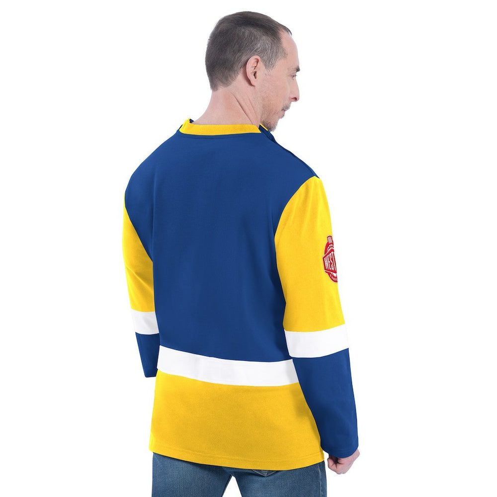 NBA - Golden State Warriors G-III Sports by Carl Banks Adaptive Rugby Long Sleeve Top - Royal