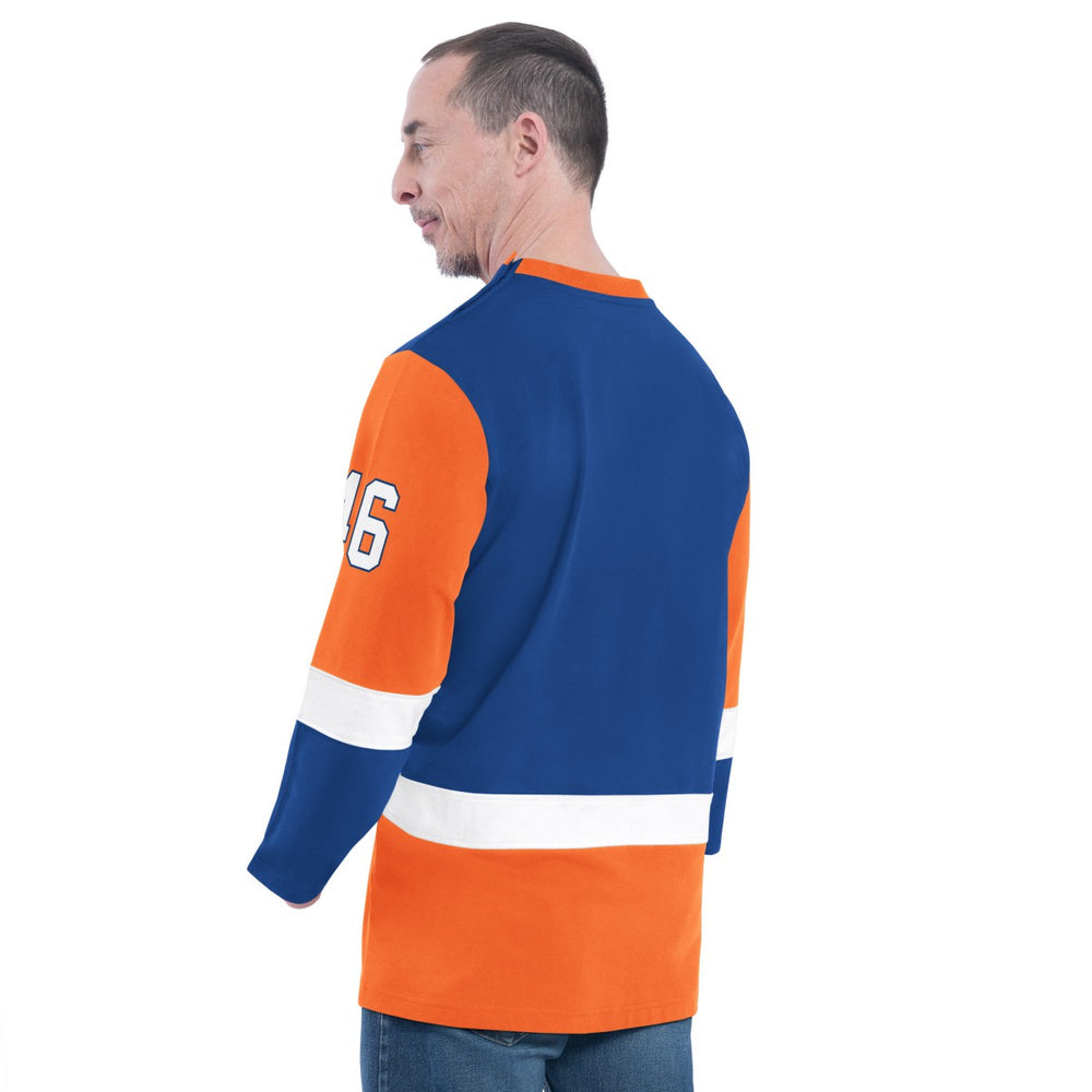 NBA - New York Knicks G-III Sports by Carl Banks Adaptive Rugby Long Sleeve Top - Blue