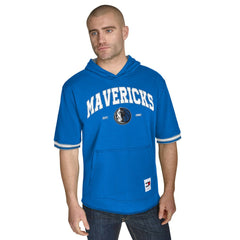 NBA - Dallas Mavericks Tommy Jeans Paul French Terry Short Sleeve Pullover Hoodie - Blue