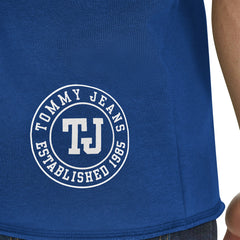 NBA - New York Knicks Tommy Jeans Paul French Terry Short Sleeve Pullover Hoodie - Blue