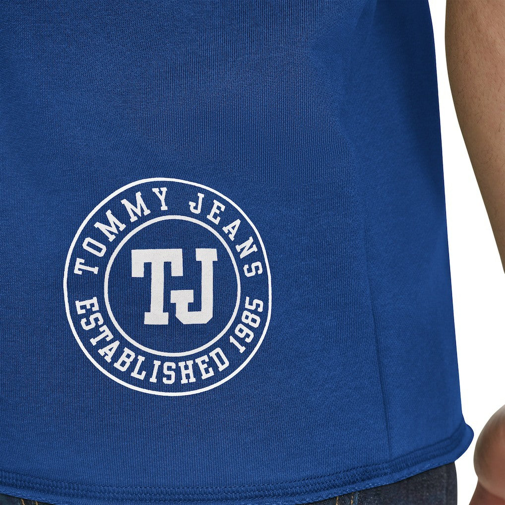 NBA - Golden State Warriors Tommy Jeans Paul French Terry Short Sleeve Pullover Hoodie - Royal