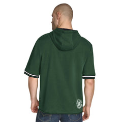 NBA - Milwaukee Bucks Tommy Jeans Paul French Terry Short Sleeve Pullover Hoodie - Hunter Green