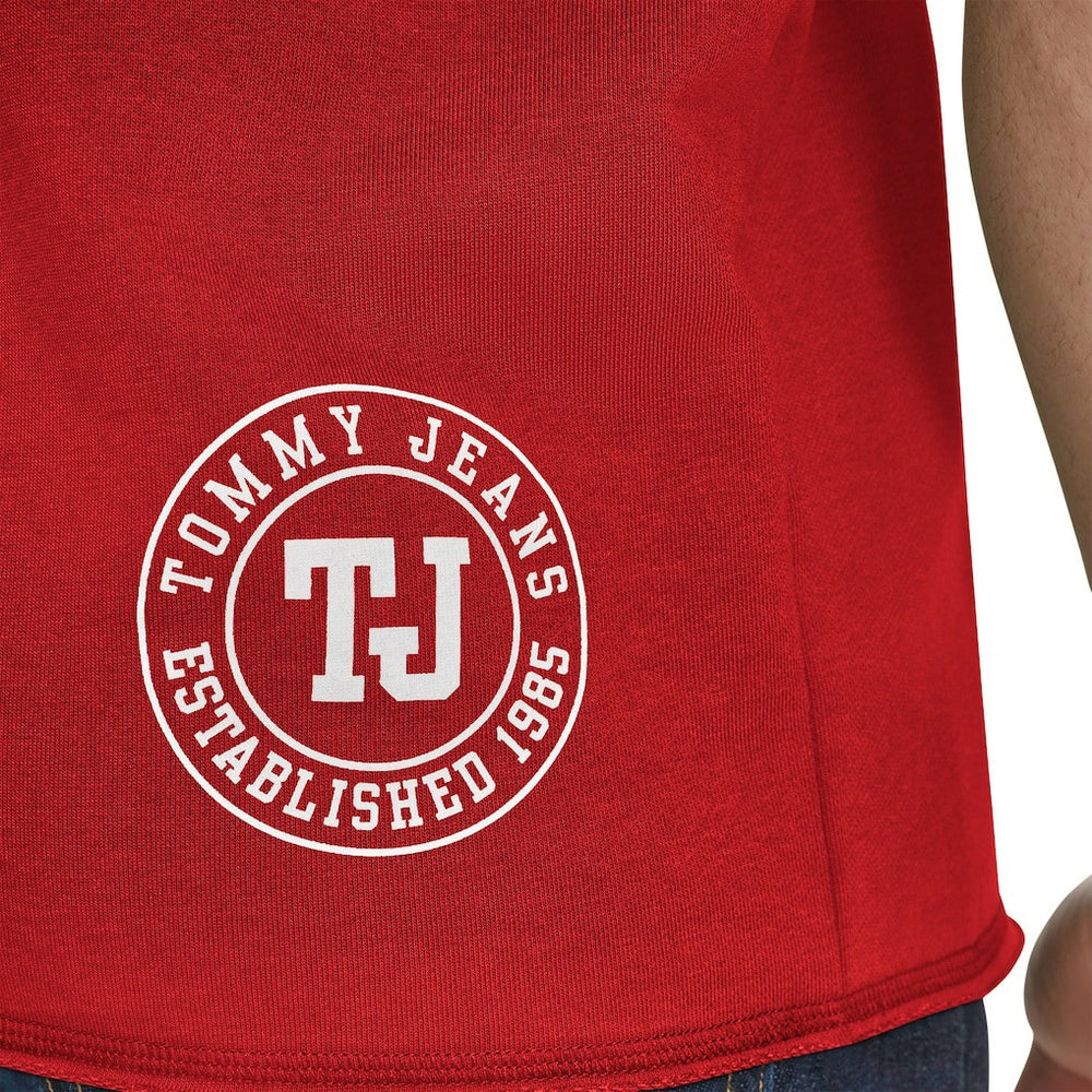 NBA - Chicago Bulls Tommy Jeans Paul French Terry Short Sleeve Pullover Hoodie - Red