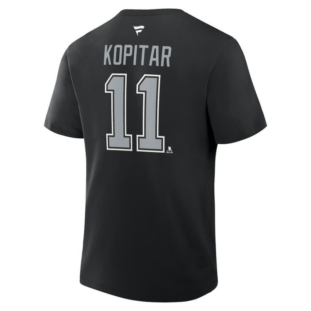Anze Kopitar Los Angeles Kings - Fanatics Authentic Stack Name & Number T-Shirt Black