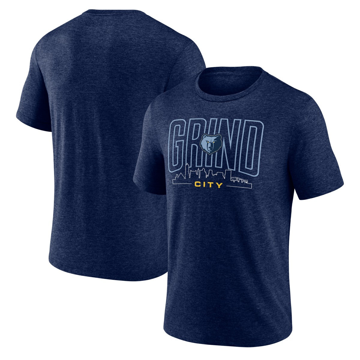 NBA - Memphis Grizzlies Huddle Tri-Blend T-Shirt - Navy