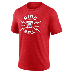 NBA - Philadelphia 76ers Huddle Tri-Blend T-Shirt - Red