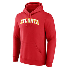 NBA - Atlanta Hawks Wordmark Pullover Hoodie - Red