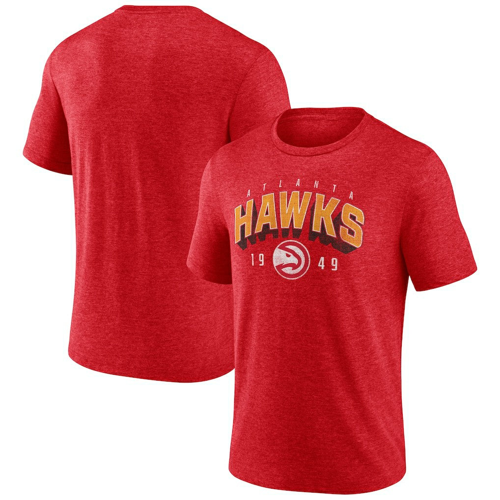 NBA - Atlanta Hawks Backboard Tri-Blend T-Shirt - Red