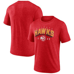 NBA - Atlanta Hawks Backboard Tri-Blend T-Shirt - Red