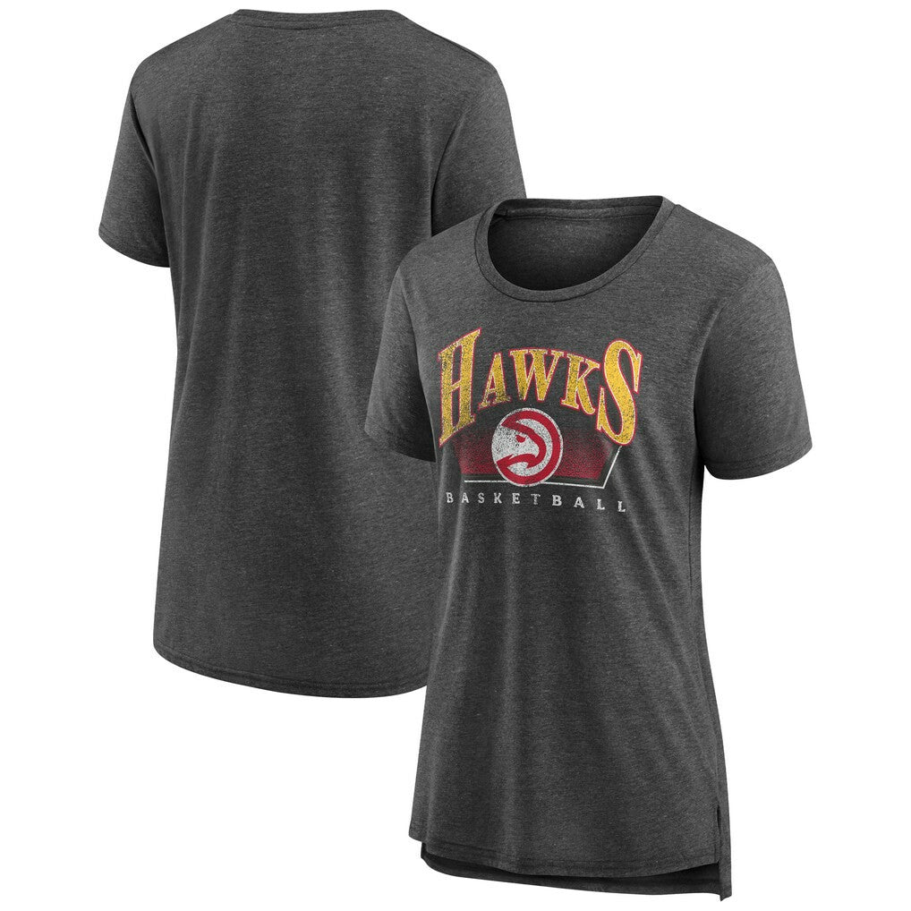 NBA - Atlanta Hawks Women's Selection Tri-Blend T-Shirt - Gray