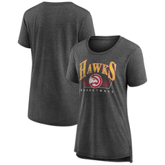NBA - Atlanta Hawks Women's Selection Tri-Blend T-Shirt - Gray