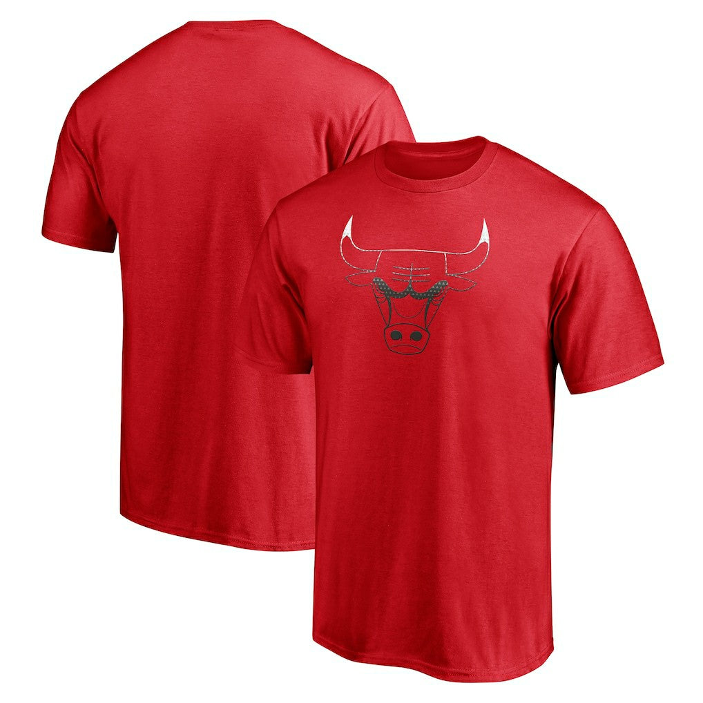 NBA - Chicago Bulls Gradient Logo T-Shirt - Red