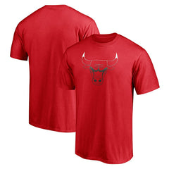 NBA - Chicago Bulls Gradient Logo T-Shirt - Red