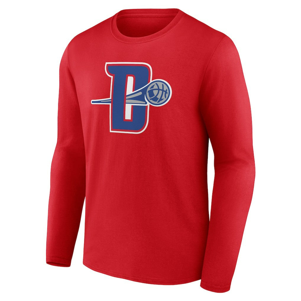 NBA - Detroit Pistons Alternate Logo Long Sleeve T-Shirt - Red