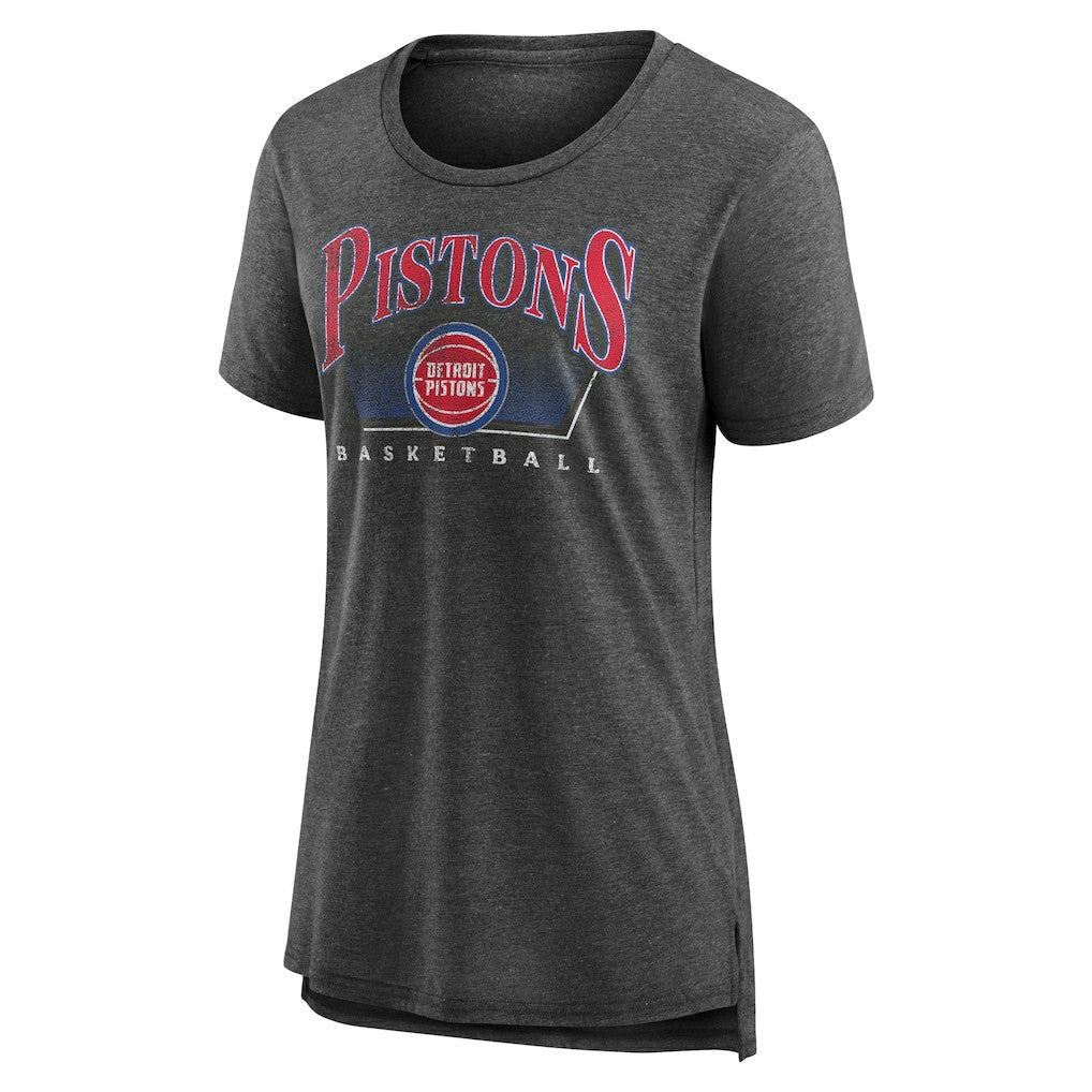NBA - Detroit Pistons Women's Selection Tri-Blend T-Shirt - Gray