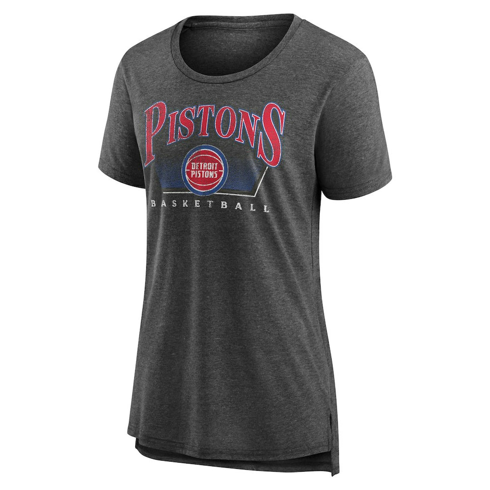 NBA - Detroit Pistons Women's Selection Tri-Blend T-Shirt - Gray