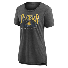 NBA - Indiana Pacers Women's Selection Tri-Blend T-Shirt - Gray