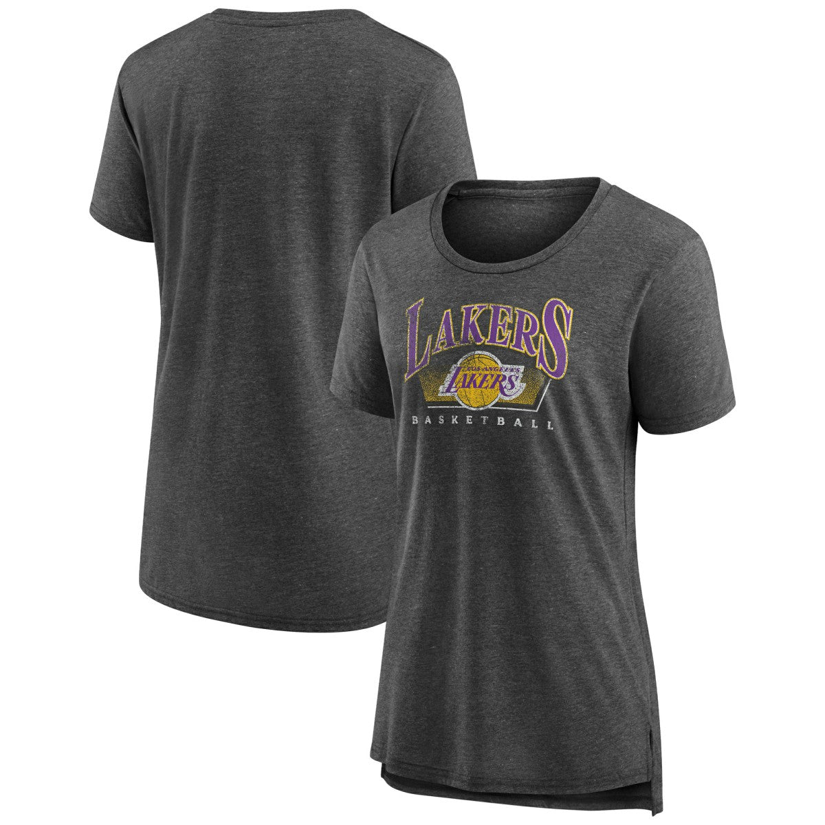 NBA - Los Angeles Lakers Women's Selection Tri-Blend T-Shirt - Gray